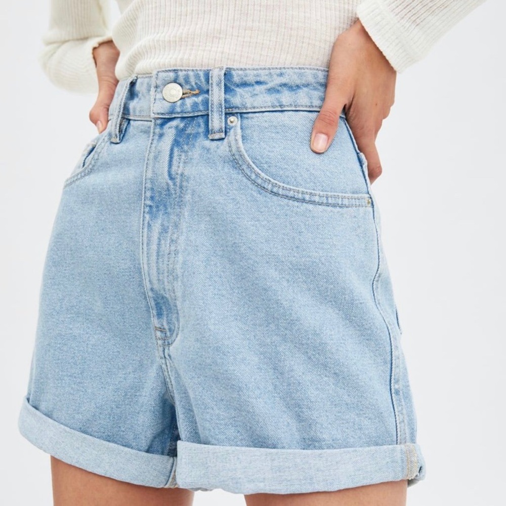 Zara Light Blue Denim Shorts